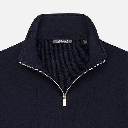 Толстовка на молнии унисекс Флоу (Flow), темно-синяя