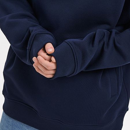 Худи оверсайз унисекс FUSION, темно-синий, размер 3XL/4XL