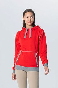 Двусторонняя толстовка Revers, серая с красным, размер XS