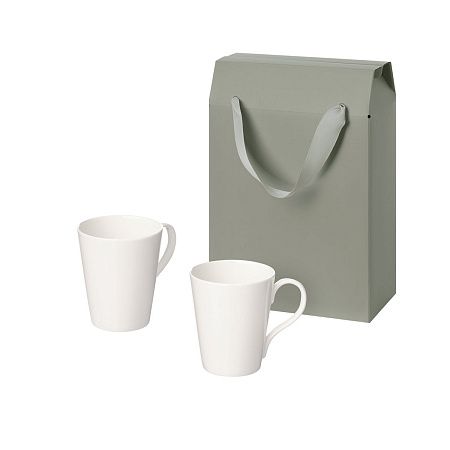 Подарочный набор Веста (Vesta) в коробке-пакете (две фарфоровых кружки)
