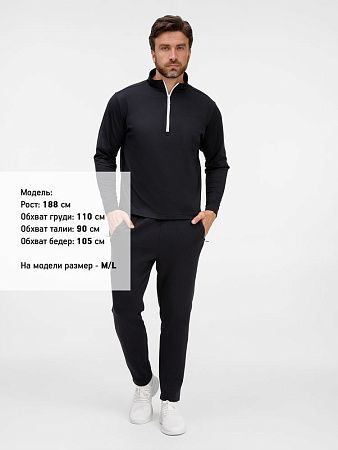 Свитшот на молнии Morfiss, черный, размер XL/2XL