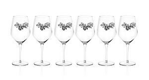 Комплект бокалов для красного вина 6 шт  UVA BLACK в подарочной упаковке 