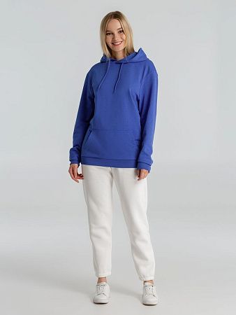 Толстовка с капюшоном унисекс Hoodie, ярко-синий меланж, размер 3XL
