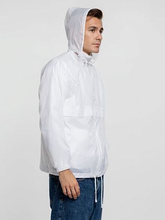 Ветровка из нейлона Surf 210, белая, размер XS