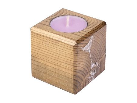 Свеча в декоративном подсвечнике «Лаванда»