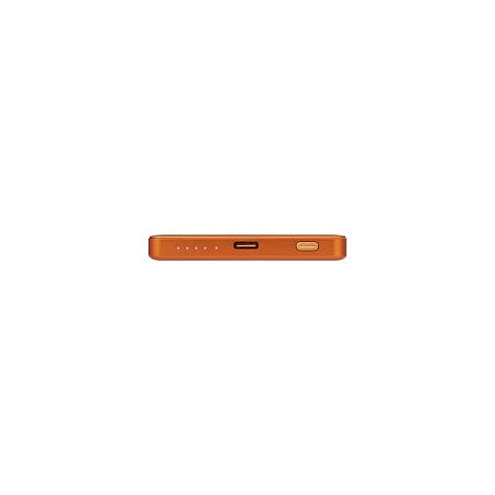 Внешний аккумулятор Атлантис (Atlantis) PD 5000mAh с функцией беспроводной зарядки 15W, оранжевый