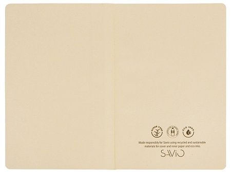 Блокнот А5 из переработанного тростника и RPET «Adiantum»