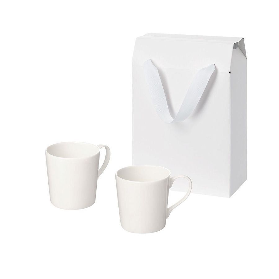 Подарочный набор Сиена (Siena) в коробке-пакете (две фарфоровых кружки)