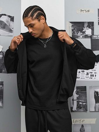 Куртка спортивная Junior, черная, размер XS