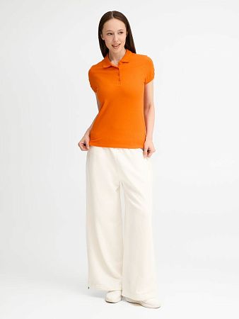 Рубашка поло женская People 210, оранжевая, размер S