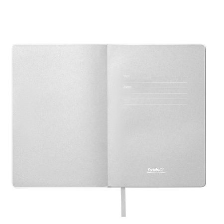 Ежедневник Гэлакси (Galaxy) недатированный, гибкая обложка, срез голограф. фольга, белый