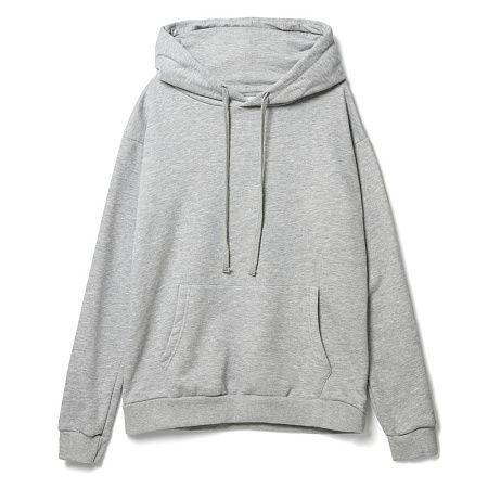 Худи унисекс Tuloksa 280, серый меланж, размер XS