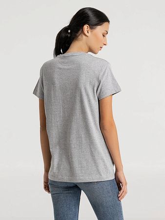 Футболка унисекс Firm Wear, черный меланж, размер S