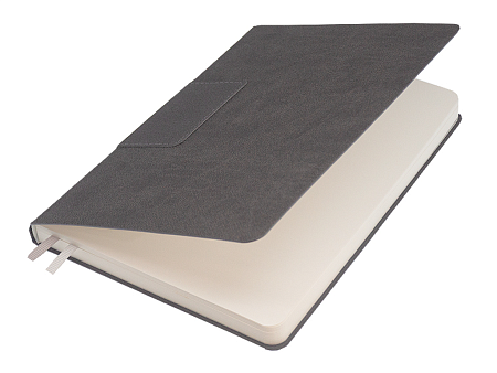 Ежедневник Flexy Stone Ostende А5, серый, недатированный, в гибкой обложке