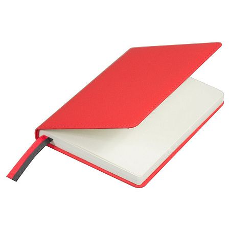 Ежедневник City Soft Touch Latte А5, недатированный, в твердой обложке с поролоном, красный