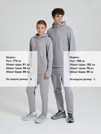 Худи унисекс Begi, серое, размер XS