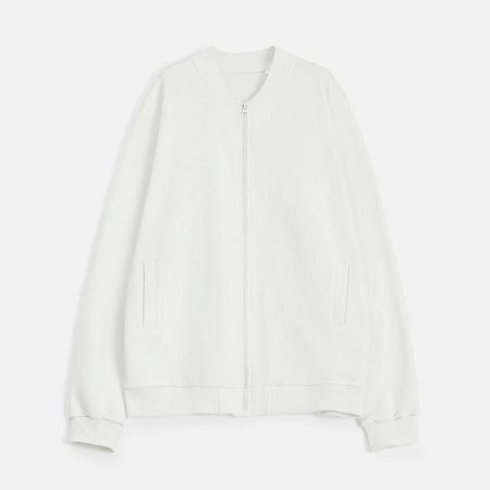 Бомбер унисекс Townie, молочно-белый, размер M