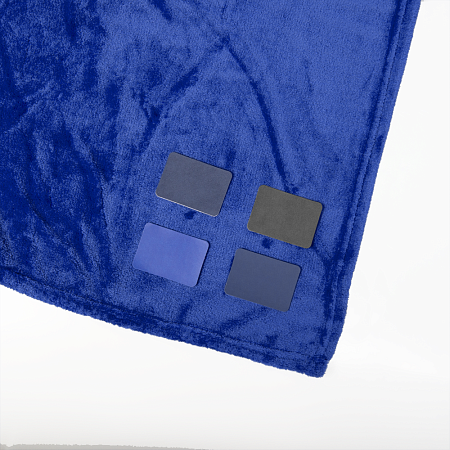 Плед мягкий флисовый Super Soft  Comfort Travel, 125*170 см, синий 654С