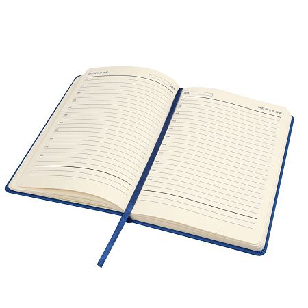 Ежедневник A5 недатированный Classique в твёрдом переплёте, синий