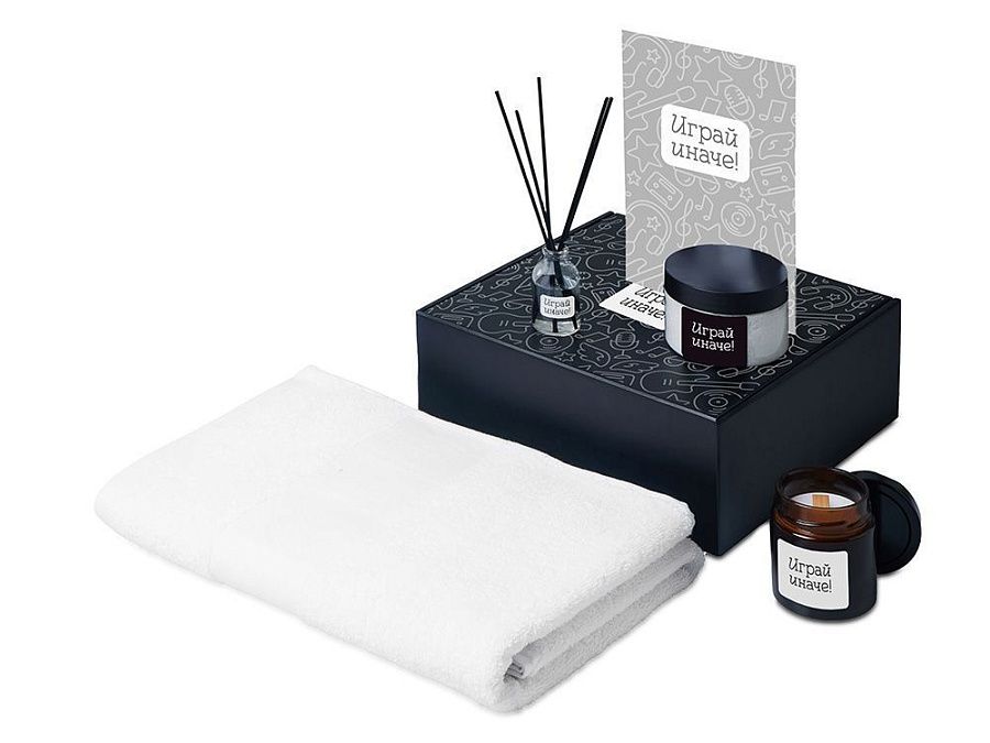 Подарочный набор «Re:y. Care» с полотенцем, солью для ванны и диффузором