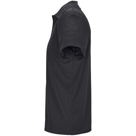 Рубашка поло унисекс Pitcher, черная, размер 3XL