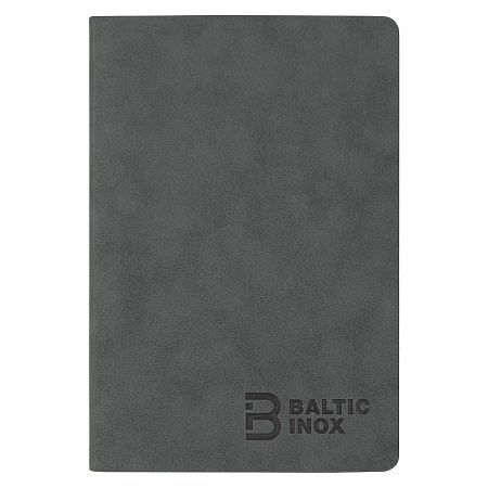 Ежедневник Flexy Nuba Print Sample Baltic Inox А5, темно-серый, недатированный, в гибкой обложке