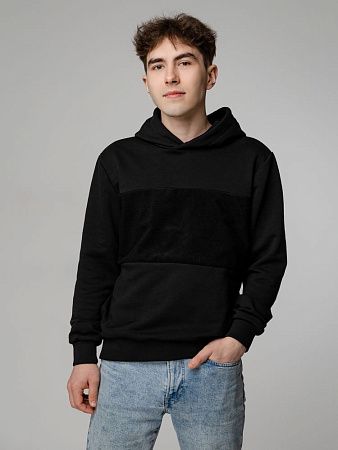 Худи унисекс Patch Catcher со вставкой из липучки, черное, размер S