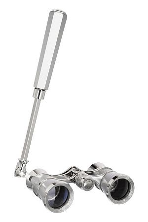 Театральный бинокль-лорнет Broadway 325E, серебристый