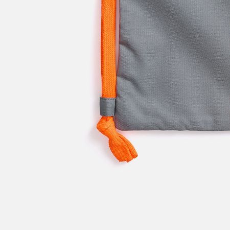 Рюкзак B3, серый с оранжевыми лямками
