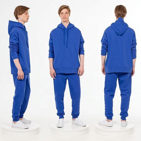 Худи унисекс H2, синее, размер XL/2XL