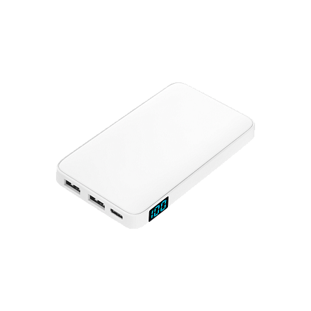 Внешний аккумулятор с подсветкой Ancor 5000 mAh, белый