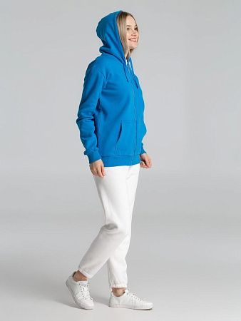 Толстовка на молнии с капюшоном Siverga Heavy 2.0, бирюзовая, размер XL