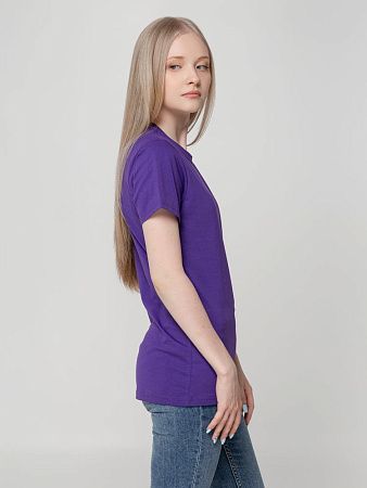Футболка женская T-bolka Lady, фиолетовая, размер M
