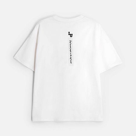 Футболка унисекс оверсайз T3, молочно-белая, размер M/L