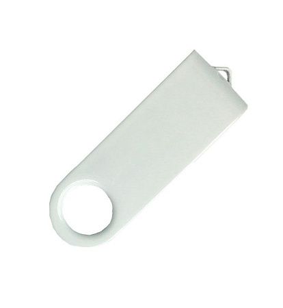 Скоба для флеш накопителя Twister, металл, белый
