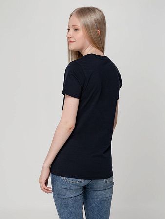 Футболка женская T-bolka Lady, темно-синяя, размер XL