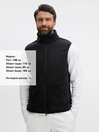 Жилет флисовый унисекс Ben Mac, черный, размер L
