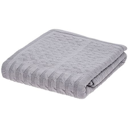 Плед Snippet, синий меланж (джинс)