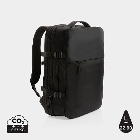 Рюкзак для путешествий Swiss Peak из rPET AWARE™ с регулируемым объемом, 15.6"