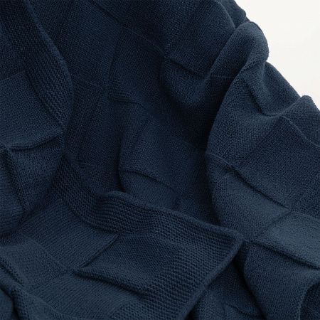 Плед Cella Soft вязаный, 160*90 см, синий