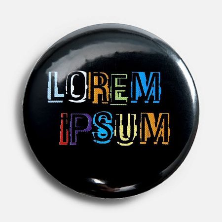 Значок закатной Pinback Print, М