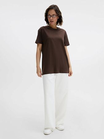 Футболка унисекс Regent 150, темно-коричневая (шоколад), размер L