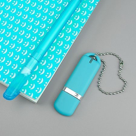 Флешка Memo, 8 Гб, бирюзовая