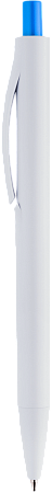 Ручка IGLA COLOR Белая с голубой кнопкой 1033.12