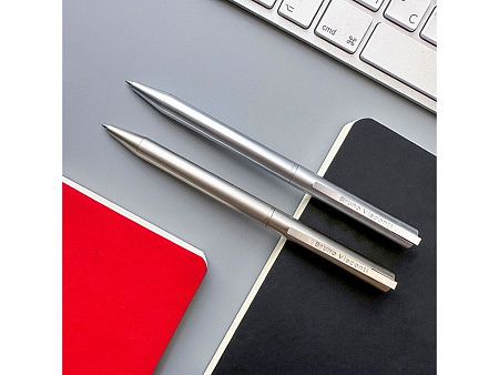 Ручка металлическая шариковая "Bergamo", шампань