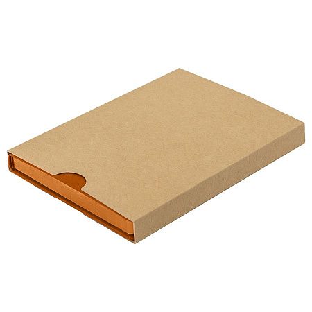 Ежедневник недатированный Pulpy, А5,  оранжевый, кремовый блок в линейку, оранжевый срез