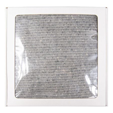 Коробка крафтовая белая с окошком, размер 30*30*8 см, самосборная