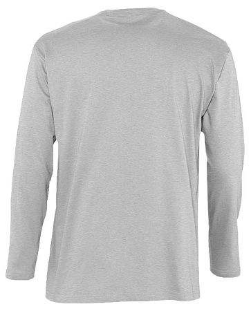 Футболка с длинным рукавом Monarch 150, серый меланж, размер M