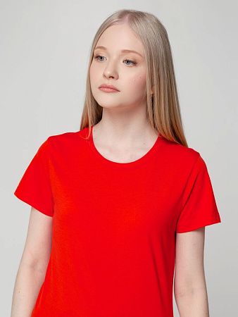 Футболка женская T-bolka Lady, красная, размер L