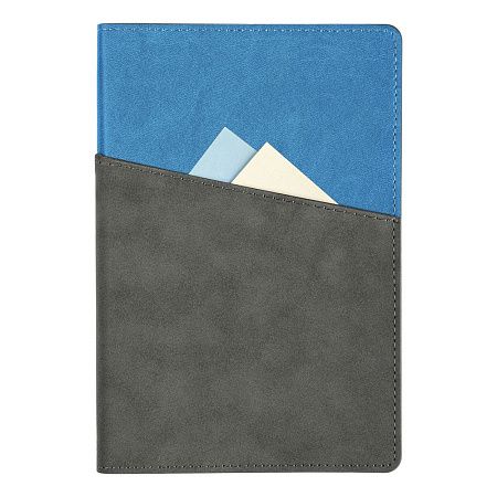 Ежедневник Flexy Smart Porta Nuba Latte A5, серый/голубой, недатированный, в гибкой обложке